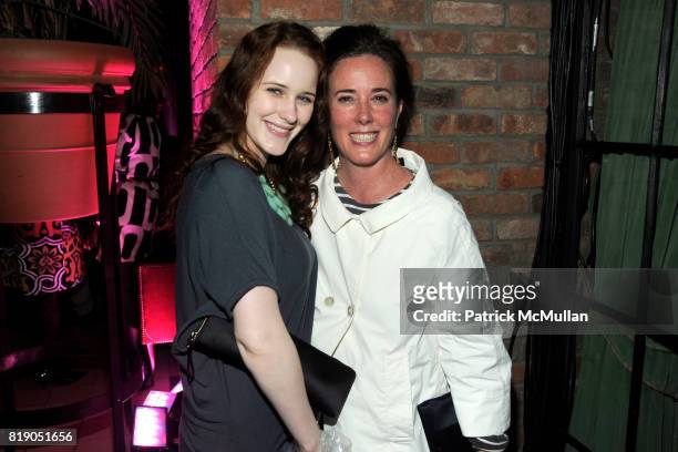 Rachel Brosnahan and Kate Spade attend AOL's 25th Birthday Bash at The Bowery Hotel on May 26th, 2010 in New York City.