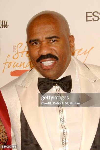 Robin Roberts, Steve Harvey and Marjorie Harvey attend The 1st Annual STEVE HARVEY FOUNDATION Gala at Cipriani Wall Street on May 3, 2010 in New York...