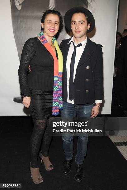 Selima Salaun and Eddie Borgo attend CLUB MONACO Celebrates Photographer BERT STERN at Club Monaco on March 25, 2010 in New York City.