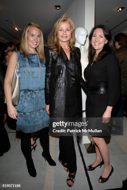 Beth Coleman, Melissa Beste and Betsy Rodgers attend BERGDORF GOODMAN Celebrates 30 Seasons of Steven Klein with AKRIS at BERGDORF GOODMAN on March...