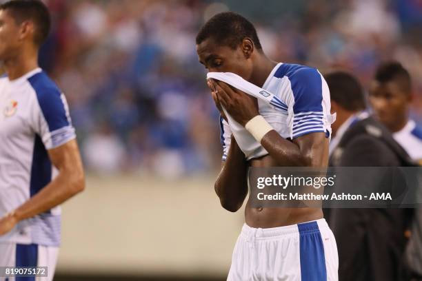 Dejected Michael Murillo of Panama after losing 1-0 and being knocked out of the tournament during the 2017 CONCACAF Gold Cup Quarter Final match...