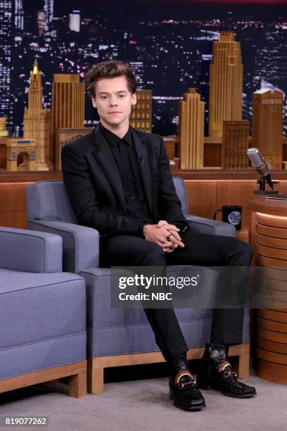 Episode 0707 -- Pictured: Singer/Actor Harry Styles during an interview on July 19, 2017 --