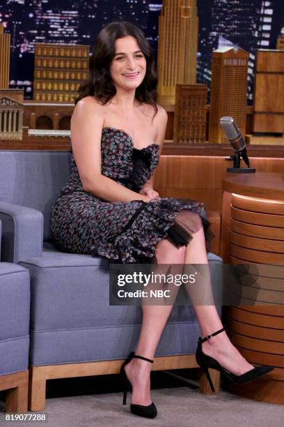 Episode 0707 -- Pictured: Comedian/Actress Jenny Slate during an interview on July 19, 2017 --