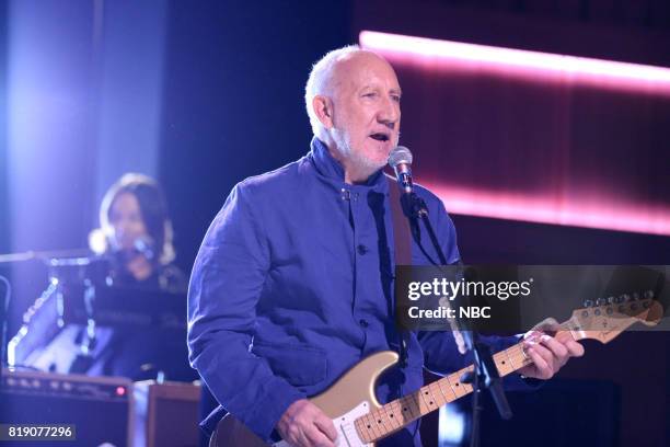 Episode 0707 -- Pictured: Pete Townshend of The Who performs "I Can See for Miles" on July 19, 2017 --