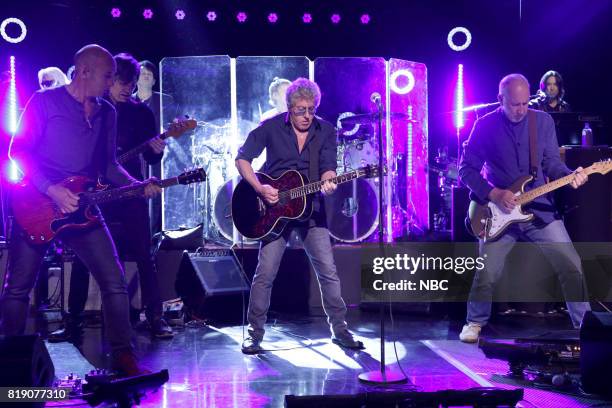 Episode 0707 -- Pictured: Roger Daltrey, Pete Townshend of The Who perform "I Can See for Miles" on July 19, 2017 --