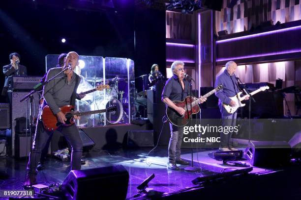 Episode 0707 -- Pictured: Roger Daltrey, Pete Townshend of The Who perform "I Can See for Miles" on July 19, 2017 --