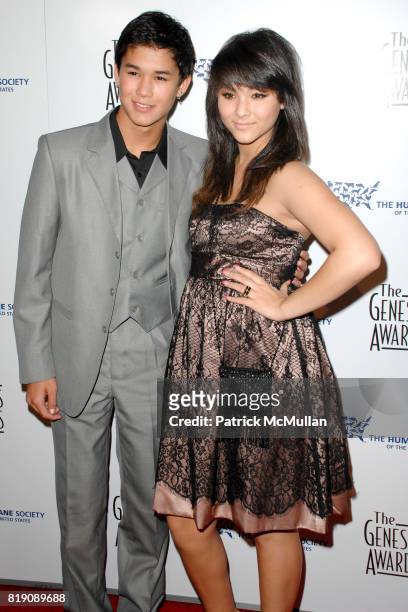 Booboo Stewart and Firel Stewart attend The 24th Genesis Awards at Beverly Hilton Hotel on March 20, 2010 in Beverly Hills, California.