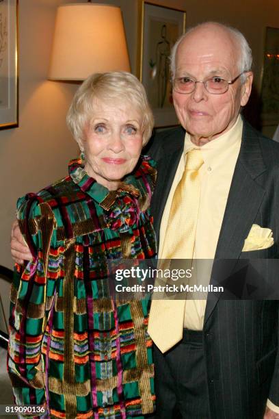 Jane Powell and Dickie Moore attend Opening Night of "ALL ABOUT ME" at Henry Miller's Theatre on March 18, 2010 in New York City.