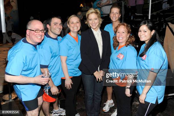 Edie Falco and The Crohn's and Colitis Charity Team attend SHOWTIME "NURSE JACKIE" Rx Games at Gotham Hall on March 18, 2010 in New York City.