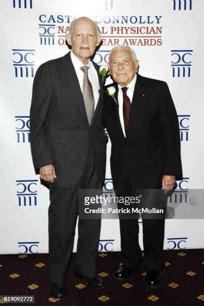 Dr. Basil I. Hirschowitz and Dr. Leonard Apt attend CASTLE CONNOLLY Medical Ltd. 5th Annual National Physician of the Year Awards at The Hudson...