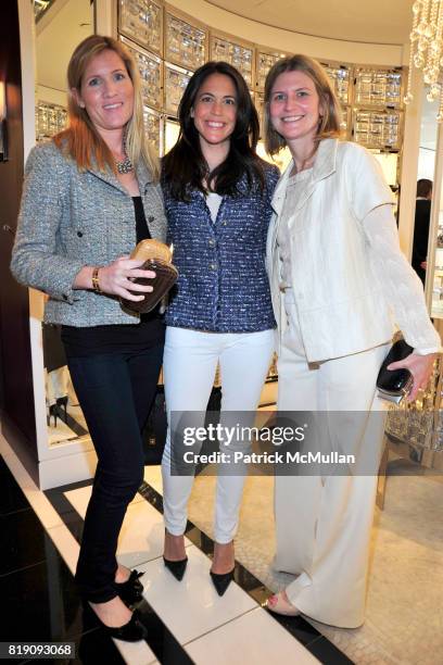 Christine Weller, Allison O'Malley and Jeanne Robinson attend JUDITH LEIBER "Take Home a Handbag" Store Event to benefit Healthy Child Healthy World...