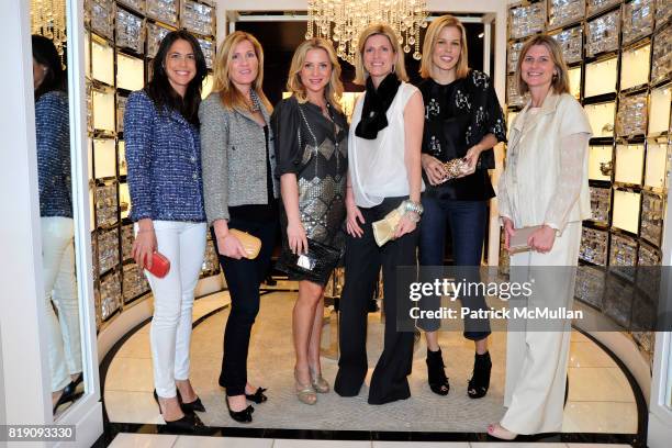 Allison O'Malley, Christine Weller, Jessica Capshaw, Lucy Sykes Rellie, Mary Alice Stephenson and Jeanne Robinson attend JUDITH LEIBER "Take Home a...