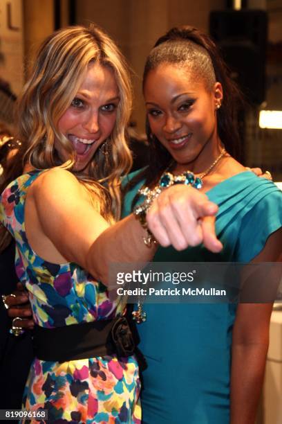 Molly Sims and Shontelle attend MOLLY SIMS Launches GRAYCE by MOLLY SIMS at Henri Bendel on March 23, 2010 in New York City.