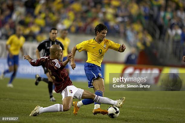 Brazil Pato in action during international friendly match vs Venezuela. Foxborough, MA 6/6/2008 CREDIT: Simon Bruty