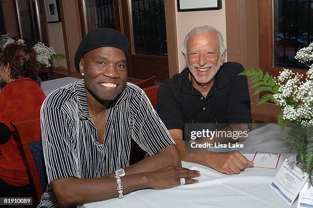 Cecil Parker and Joe Tarsia at Philadelphia Chapter Recording Academy mixer June 24, 2008 at Rembrandt's Restaurant in Philadelphia, Pennsylvania.