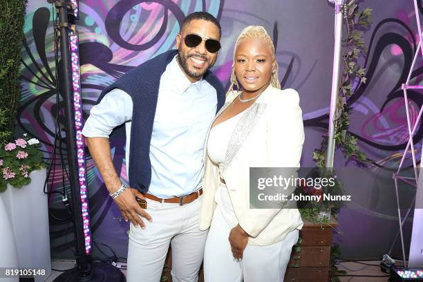 Coleman and Claire Sulmers attend A Toast To Summer Hosted By Simone I. Smith at Aloft LIC,NY Hotel on July 19, 2017 in New York City.