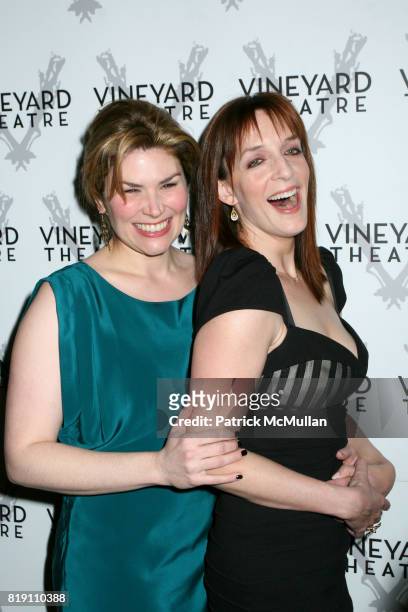 Heidi Blickenstaff and Julia Murney attend The Honoring Of JOHN KANDER And The Work Of KANDER And EBB at Vineyard Gala Theatre on March 8, 2010 in...