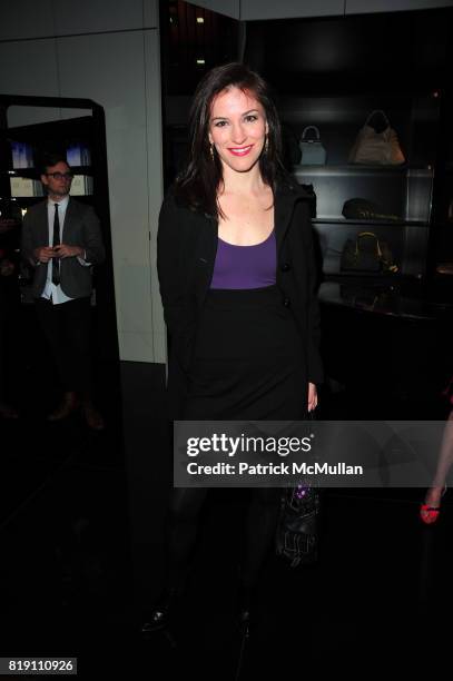Janis Gardner Cecil attends ARMANI Red Carpet Retrospective hosted by Amy Fine Collins in partnership with Vanity Fair at Armani on March 11, 2010 in...