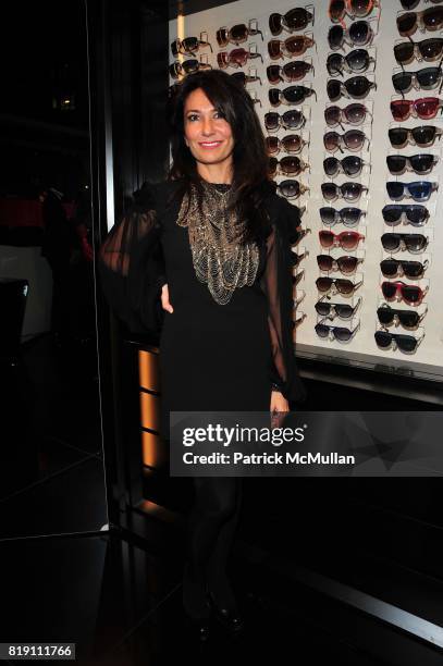 Nazee Moinian attends ARMANI Red Carpet Retrospective hosted by Amy Fine Collins in partnership with Vanity Fair at Armani on March 11, 2010 in New...