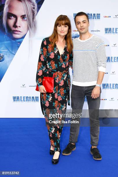 German actress Ina Paule Klink and her boyfriend German actor Nikolai Kinski during the 'Valerian - Die Stadt der Tausend Planeten' premiere at...