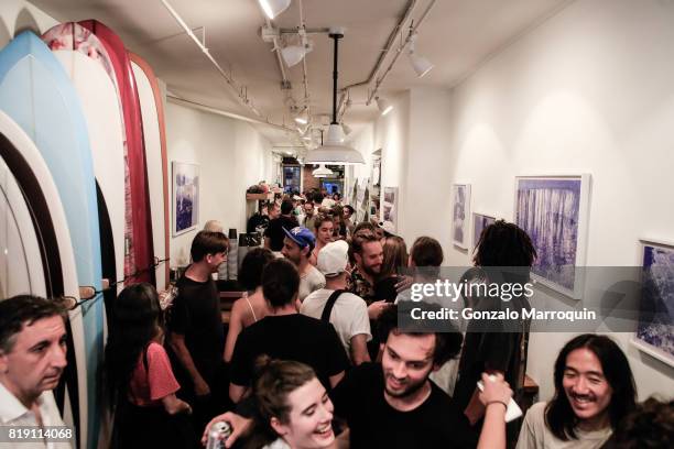 Atmosphere during the "NYC Celebrates New Collaboration with Tim Barber" at Saturdays NYC on July 19, 2017 in New York City.