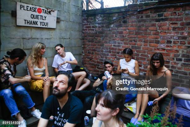 Atmosphere during the "NYC Celebrates New Collaboration with Tim Barber" at Saturdays NYC on July 19, 2017 in New York City.