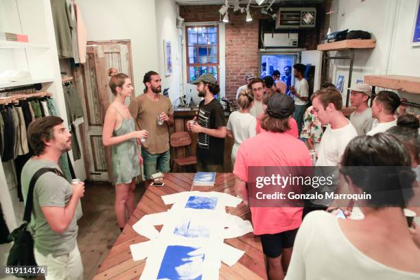 Atmosphere during the "NYC Celebrates New Collaboration with Tim Barber" at Saturdays NYC on July 19, 2017 in New York City.