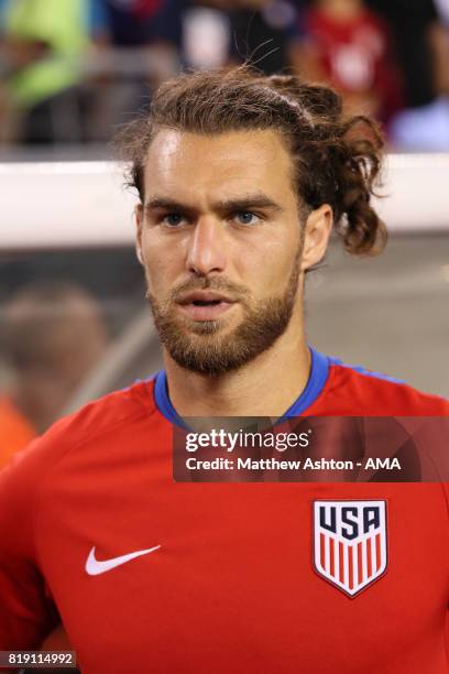 Graham Zusi of United States of America during the 2017 CONCACAF Gold Cup Quarter Final match between United States of America and El Salvador at...