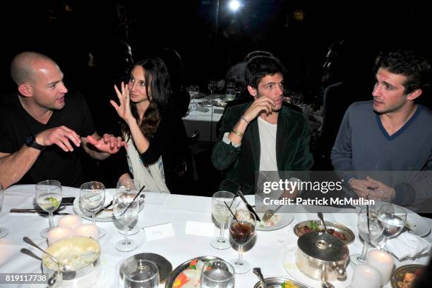 Alex von Furstenberg, Ali Kay, PC Valmorbida and Stavros Niarchos attend LARRY GAGOSIAN hosts a Private Dinner for the ANDREAS GURSKY Opening...