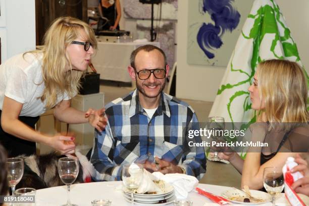 Aurel Schmidt, Terry Richardson and Chloe Sevigny attend Vito Schnabel Hosts A Private Celebration of THE BRUCENNIAL 2010 at 350 West Broadway on...