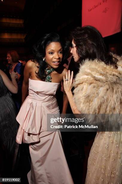 Pamela Joyner and Fe Fendi attend THE SCHOOL OF AMERICAN BALLET Winter Ball 2010 at David H. Koch Theater on March 1, 2010 in New York City.