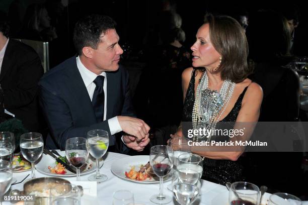 Andre Balazs and ? attend LARRY GAGOSIAN hosts a Private Dinner for the ANDREAS GURSKY Opening Exhibition at GAGOSIAN GALLERY at Mr. Chow on March 4,...