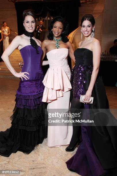 Rachel McGregor, Pamela Joyner and Angelina Leis attend THE SCHOOL OF AMERICAN BALLET Winter Ball 2010 at David H. Koch Theater on March 1, 2010 in...