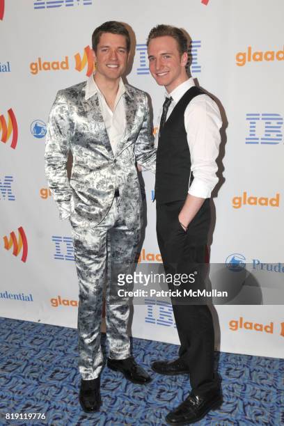 Ronnie Kroell and Taylor Proffitt attend 21st Annual GLAAD Media Awards at Marriott Marquis on March 13, 2010 in New York City.