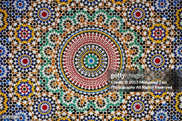 moroccan mosaic - モロッコ カサブランカ ストックフォトと画像