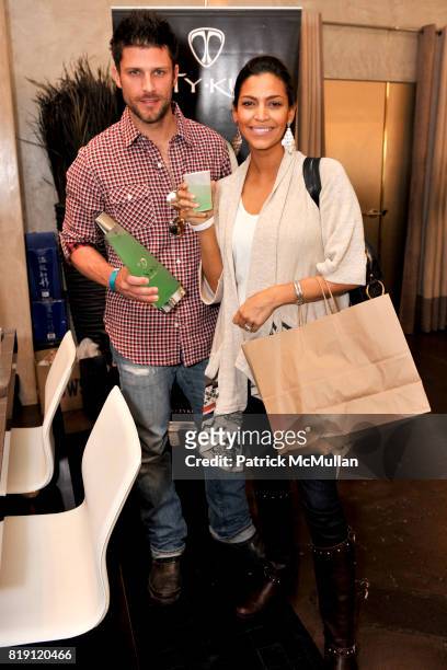 Greg Vaughan and Touriya Haoud attend Silver Spoon Presents Oscar Weekend Red Cross Event For Haiti Relief - Day 2 at Interior Illusions on March 4,...