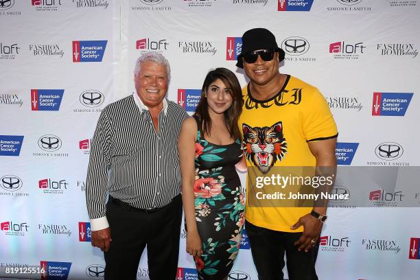 Nissim Seliktar, Tara Sheikh and LL COOL J attend A Toast To Summer Hosted By Simone I. Smith at Aloft LIC,NY Hotel on July 19, 2017 in New York City.