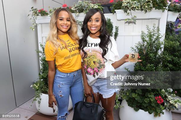 Samaria Smith and Italia Smith attend A Toast To Summer Hosted By Simone I. Smith at Aloft LIC,NY Hotel on July 19, 2017 in New York City.