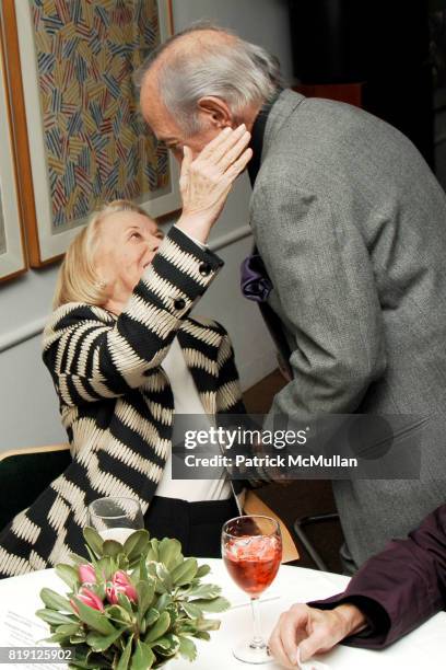 Liz Smith and Ben Gazzara attend LITERACY PARTNERS Evening of Reading Gala Kick-Off Event at Michael's on March 1, 2010 in New York City.