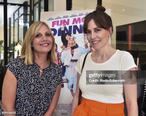 Writer Julie Rudd and Director Alethea Jones attend the release party for "Fun Mom Dinner" at Clare V. On July 19, 2017 in West Hollywood, California.