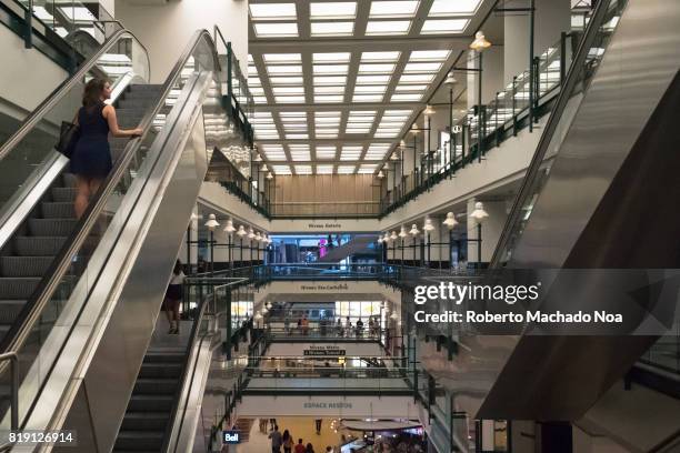 Inside of the Eaton Center which is a commercial shopping centre.