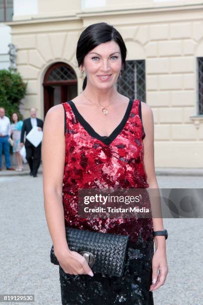 Swetlana Panfilow during the Haindling concert at the Thurn & Taxis Castle Festival 2017 on July 19, 2017 in Regensburg, Germany.