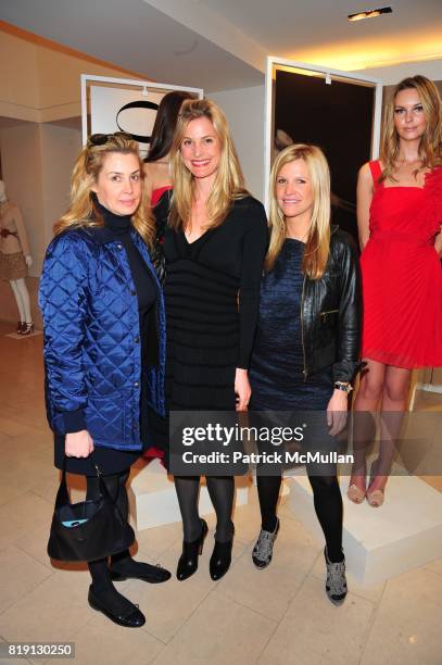 Serena Boardman, Annelise Peterson and Lesley Schulhof attend VALENTINO Spring/ Summer 2010 Collection Private Luncheon and Presentation hosted by...