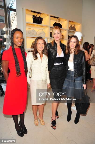 Shala Monroque, Danielle Ganek, Christine Mack and Samantha Boardman Rosen attend VALENTINO Spring/ Summer 2010 Collection Private Luncheon and...