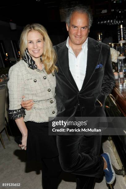 Rebekah McCabe and Charles Finch attend CHANEL and CHARLES FINCH Pre-Oscar Dinner at Madeo Restaurant on March 6, 2010 in Beverly Hills, California.