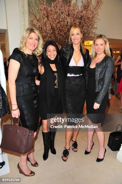 Flo Fulton, Lisa Anastos, Christine Mack and Lindsay Fox attend VALENTINO Spring/ Summer 2010 Collection Private Luncheon and Presentation hosted by...