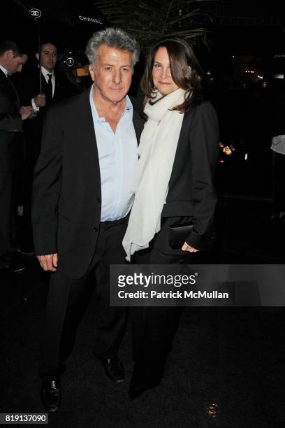 Dustin Hoffman and Anne Byrne Hoffman attend CHANEL and CHARLES FINCH Host a Pre-Oscar Dinner Celebrating Film And Fashion at Madeo's on March 6,...