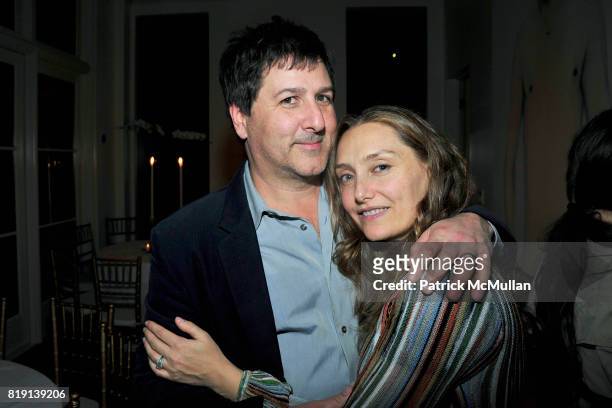 Steve Brill and Ruthanna Hopper attend ALEX HITZ Party at Private Residence on March 6, 2010 in Hollywood, California.