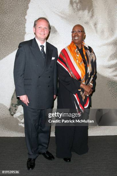 Jan-Patrick Schmitz and Judith Jamison attend MONTBLANC And ALVIN AILEY AMERICAN DANCE THEATRE Honor JUDITH JAMISON at Alvin Ailey American Dance...