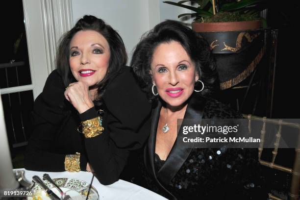 Joan Collins and Nikki Haskell attend ALEX HITZ Party at Private Residence on March 6, 2010 in Hollywood, California.